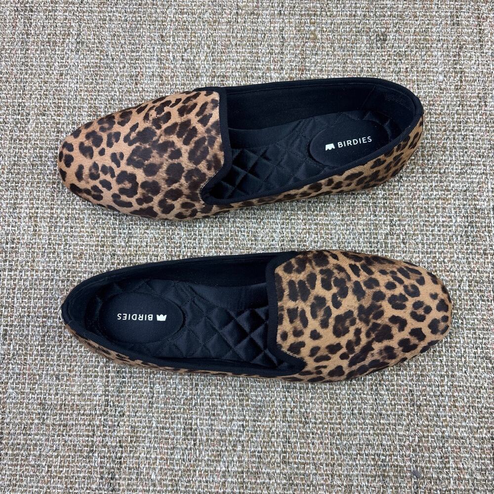 🐆 Birdies The Starling | Leopard Calf Hair Loafer Flat | Size 8.5 | Wild & Chic